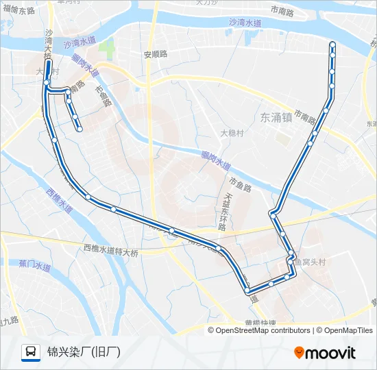 南50路 Bus Line Map