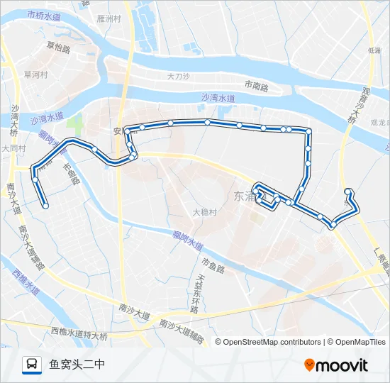 南52路 Bus Line Map
