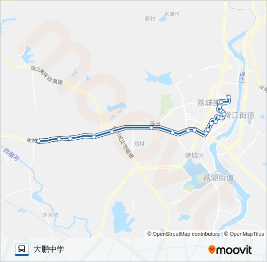 增城2路 Bus Line Map