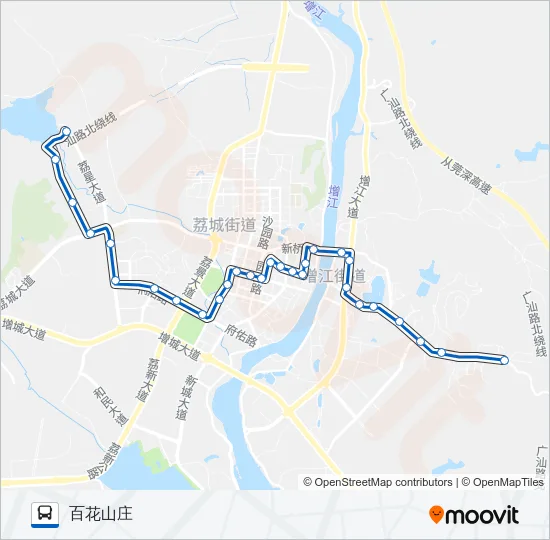 增城3路 Bus Line Map