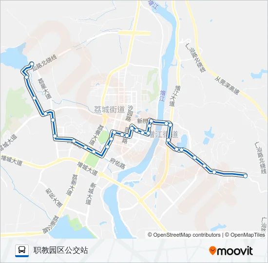增城3路 Bus Line Map
