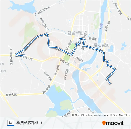 增城4路 Bus Line Map