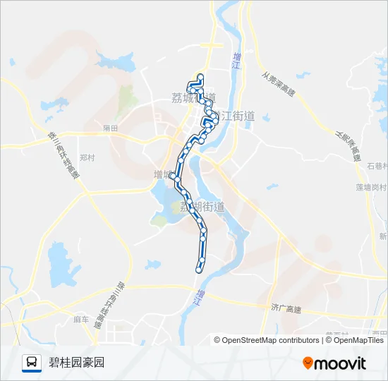 增城5路 Bus Line Map