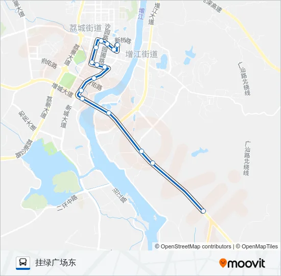 增城7路 Bus Line Map