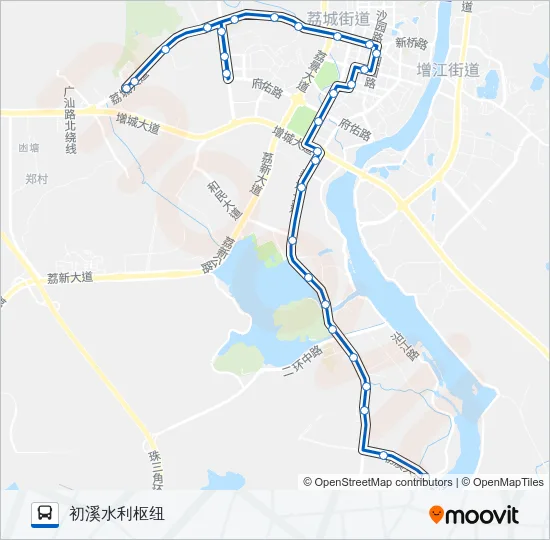 增城8路 Bus Line Map