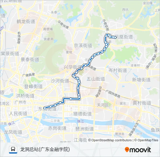 夜10路 Bus Line Map