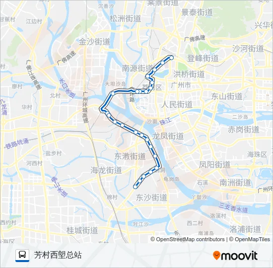 夜11路 Bus Line Map