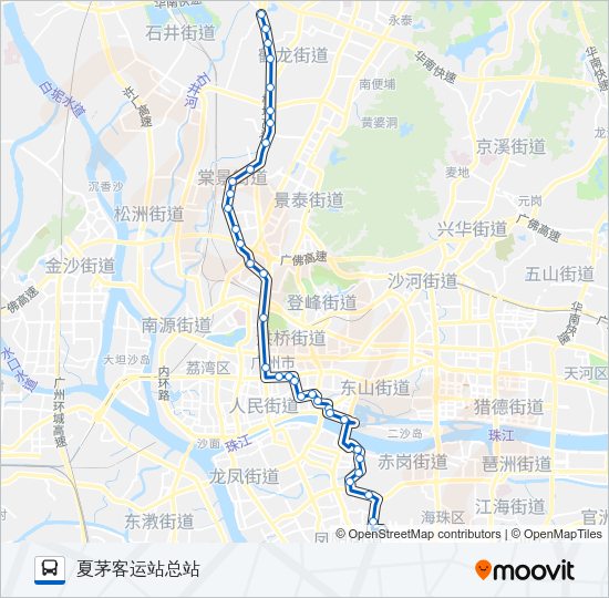 公交夜12路的线路图
