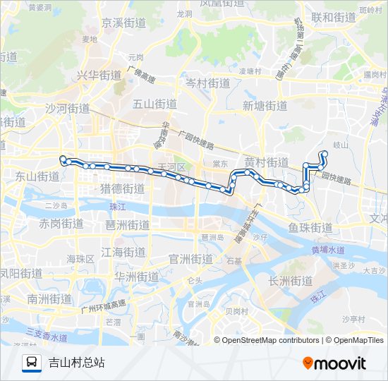 公交夜13路的线路图