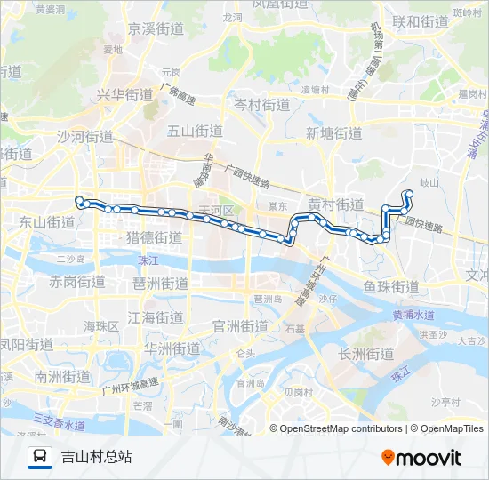 公交夜13路的线路图