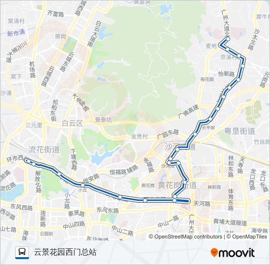 公交夜14路的线路图