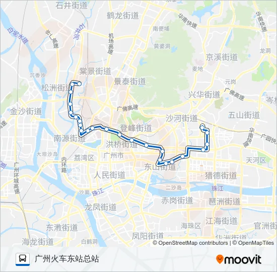 夜15路 Bus Line Map