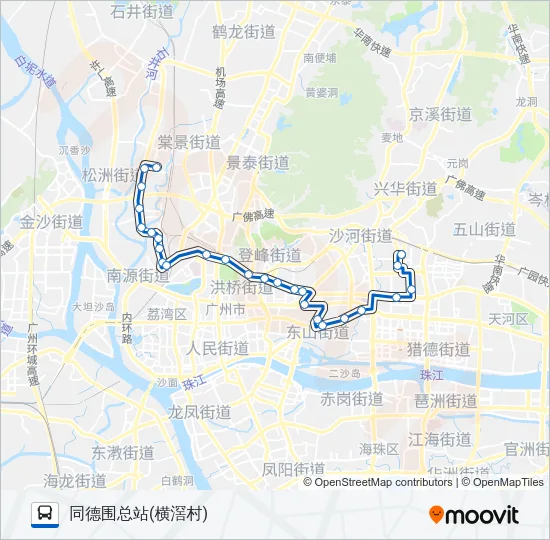 夜15路 Bus Line Map