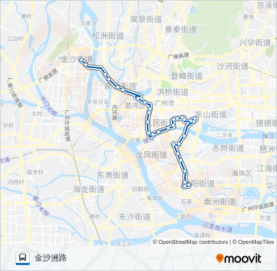 夜16路 Bus Line Map