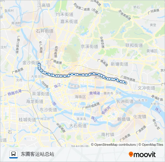 夜19路 Bus Line Map