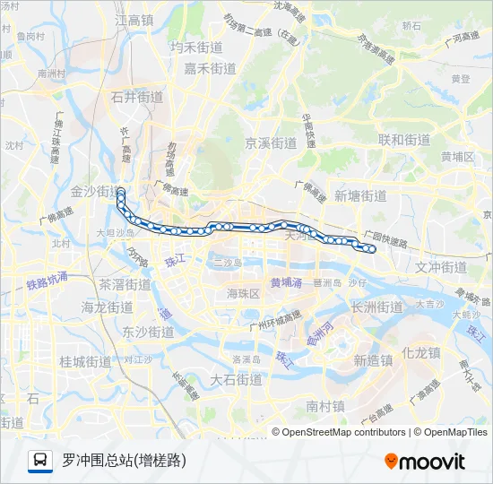 夜19路 Bus Line Map
