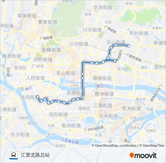 公交夜23路的线路图