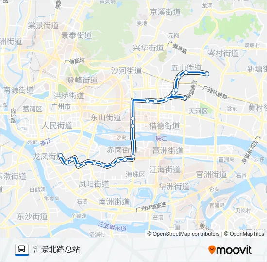 夜23路 Bus Line Map