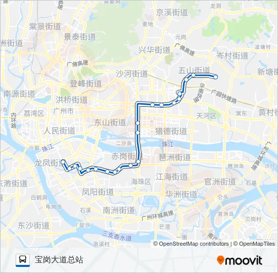 夜23路 Bus Line Map
