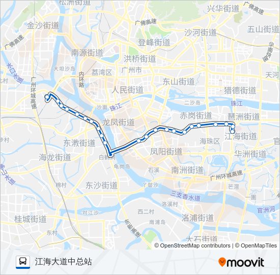 公交夜29路的线路图