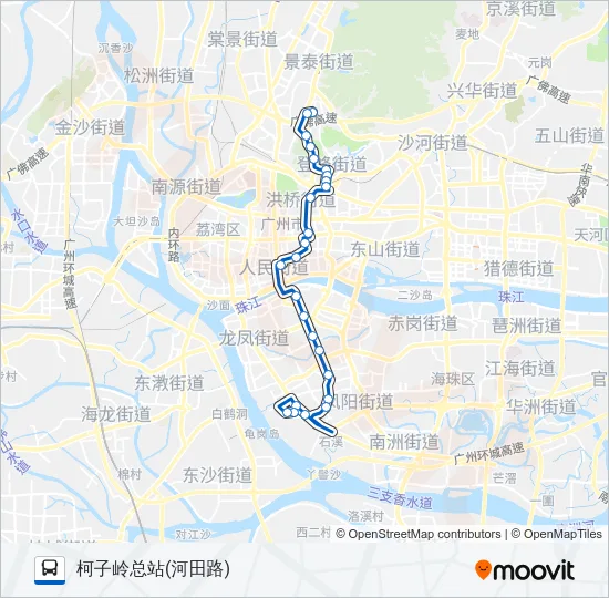 夜32路 Bus Line Map