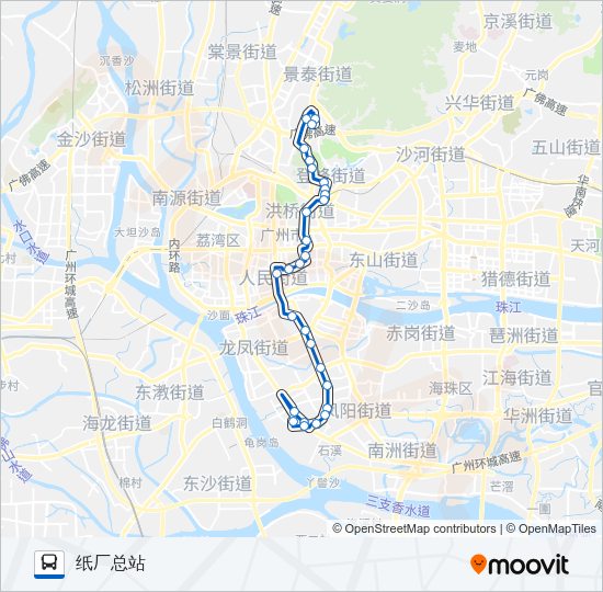 公交夜32路的线路图