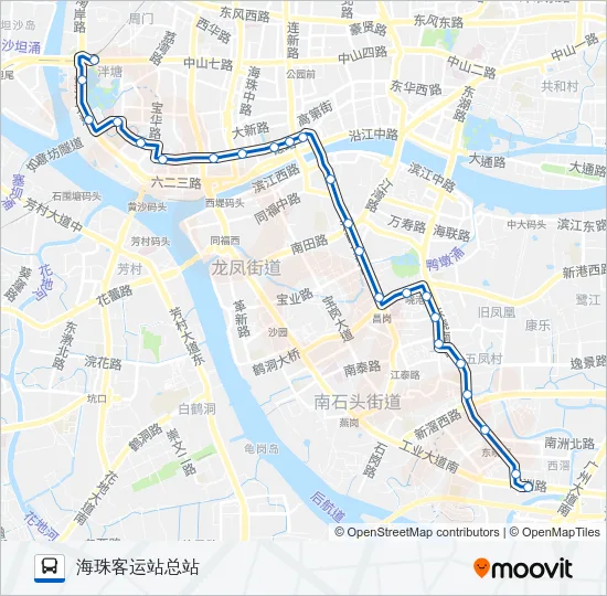 夜33路 Bus Line Map