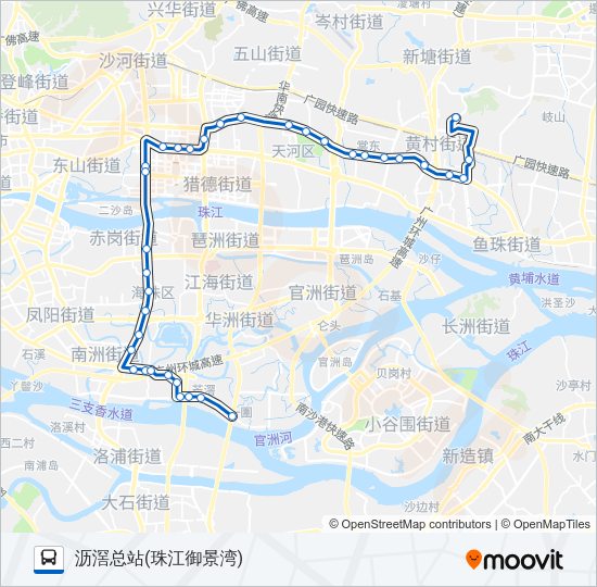 公交夜34路的线路图
