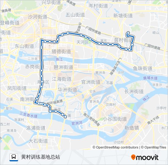 公交夜34路的线路图