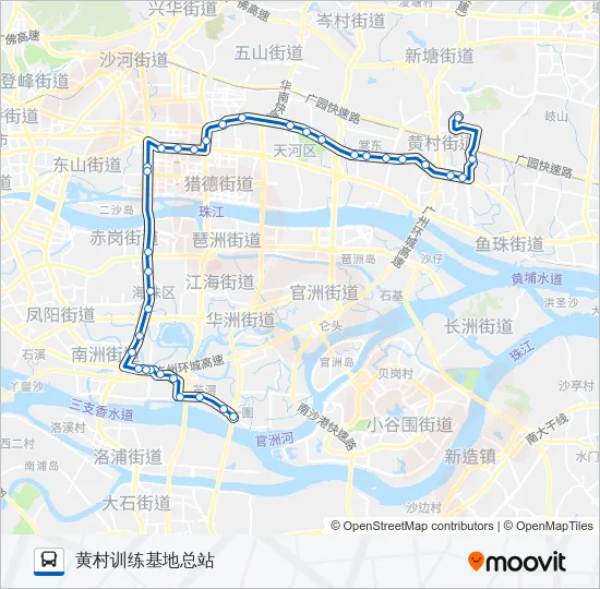 夜34路 Bus Line Map