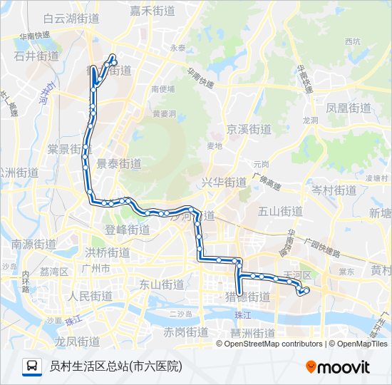 公交夜35路的线路图