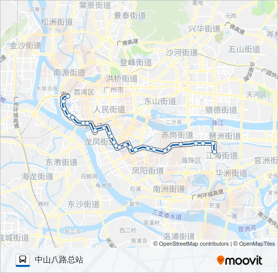 夜37路 Bus Line Map