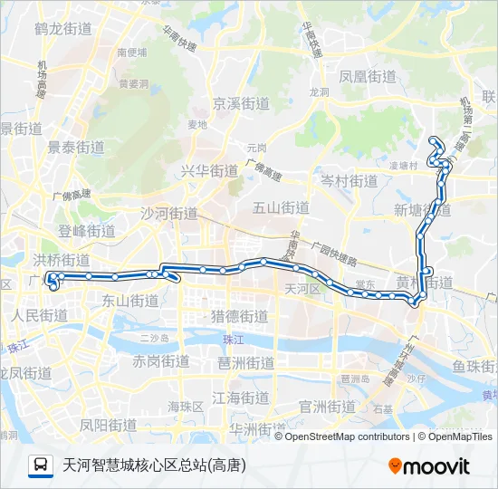 夜38路 Bus Line Map