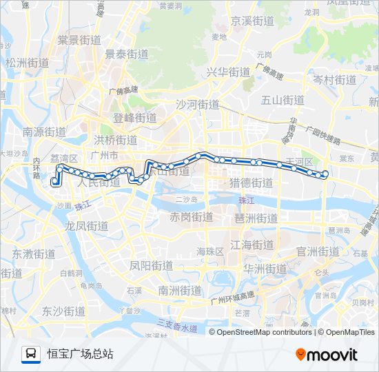 公交夜39路的线路图