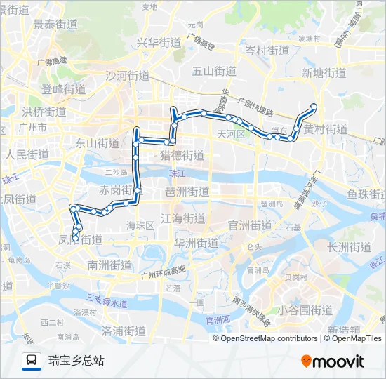 夜43路 Bus Line Map