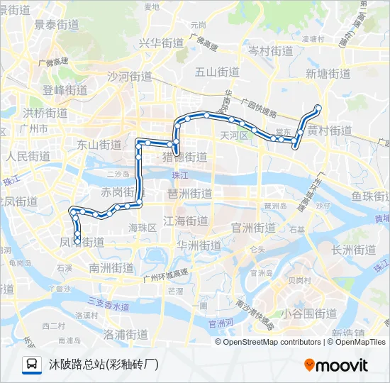 夜43路 Bus Line Map