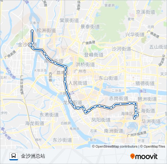 公交夜45路的线路图