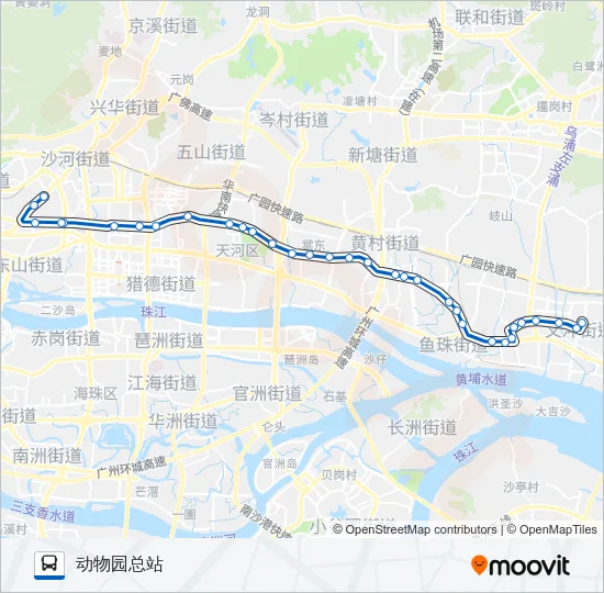 夜46路 Bus Line Map