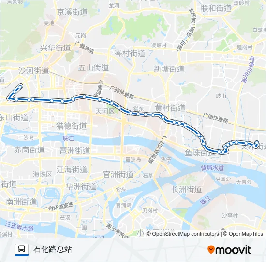 夜46路 Bus Line Map
