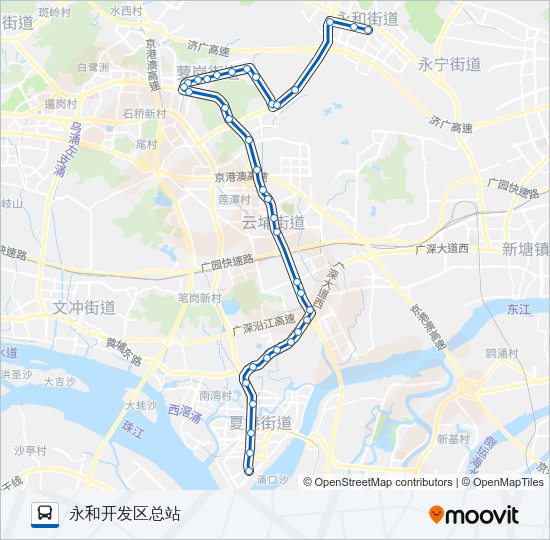 公交夜49路的线路图