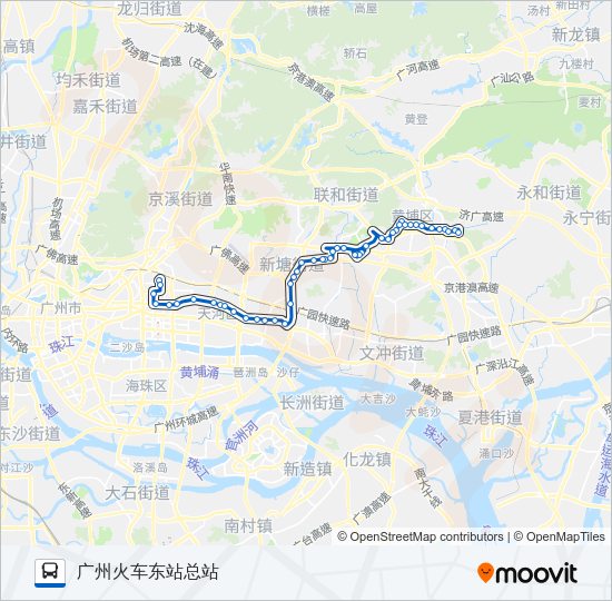 公交夜51路的线路图