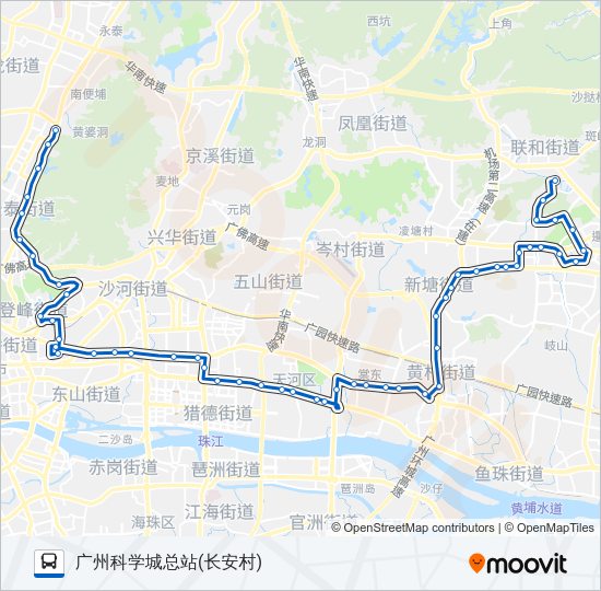 公交夜52路的线路图