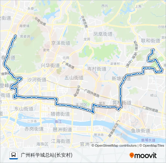 夜52路 Bus Line Map
