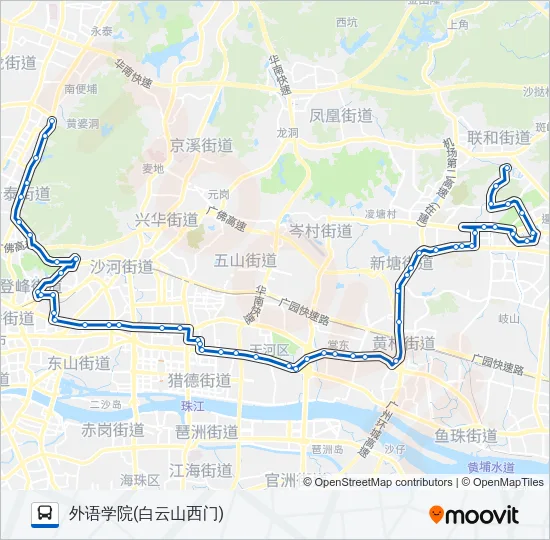 夜52路 Bus Line Map