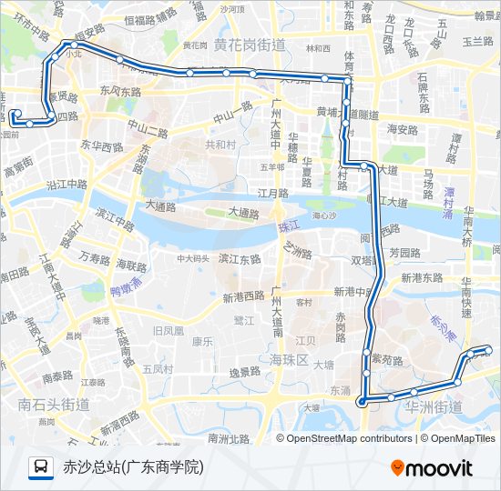 公交夜56路的线路图