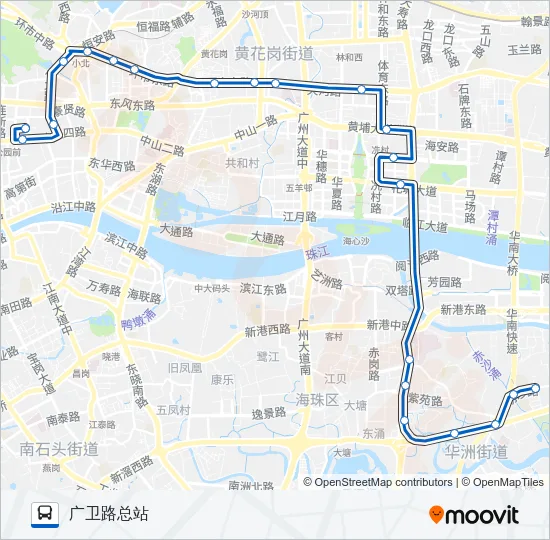 夜56路 Bus Line Map