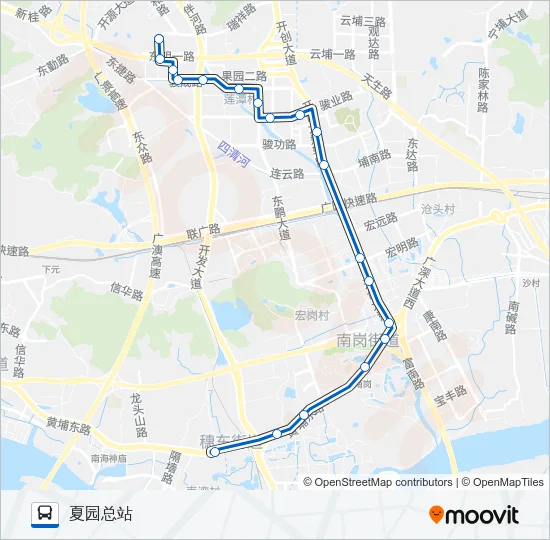 夜57路 Bus Line Map