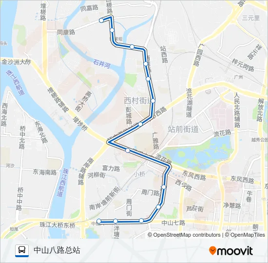 夜59路 Bus Line Map