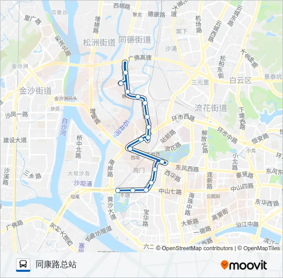 夜59路 Bus Line Map