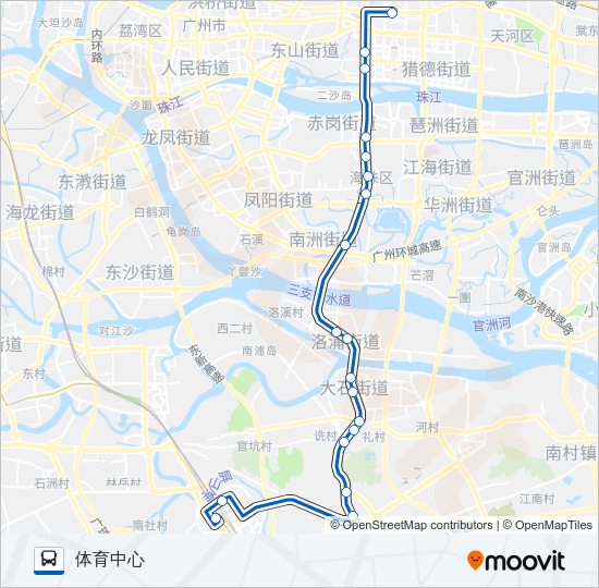 公交夜61路的线路图